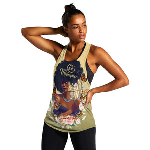 Personalized I Am God's Masterpiece Women Racerback Tank African Women