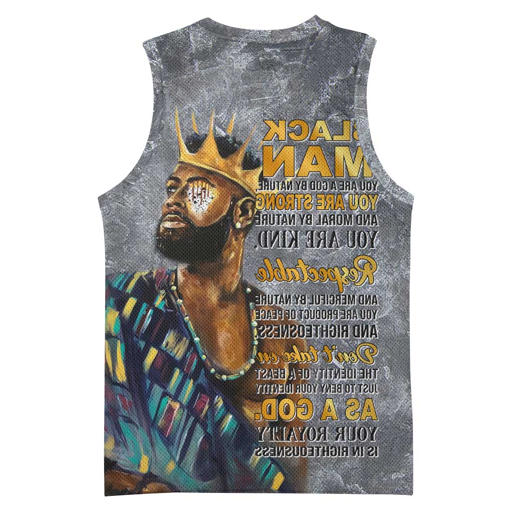 Black Man Africa Basketball Jersey Naturally King - African Pride