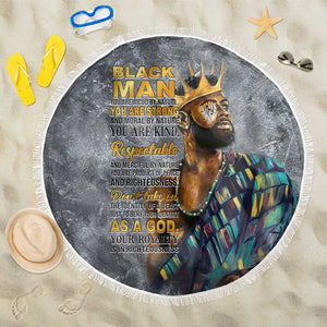 Black Man Africa Beach Blanket Naturally King