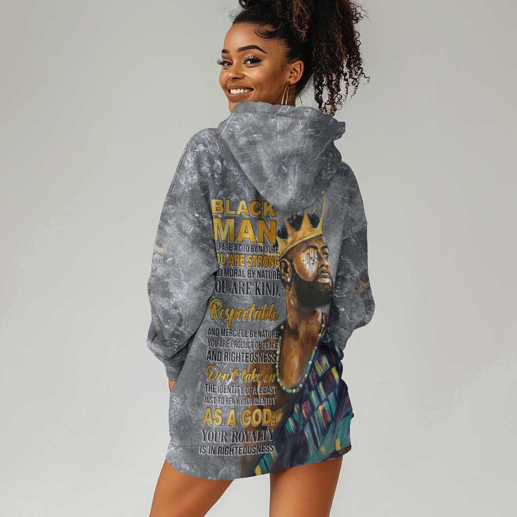 Black Man Africa Hoodie Dress Naturally King