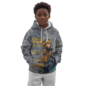 Black Man Africa Kid Hoodie Naturally King