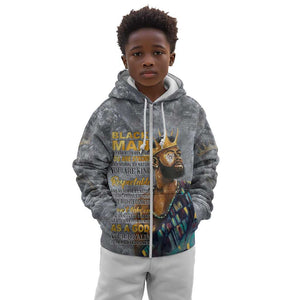 Black Man Africa Kid Hoodie Naturally King