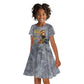 Black Man Africa Kid Short Sleeve Dress Naturally King