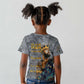 Black Man Africa Kid T shirt Naturally King