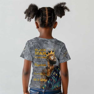 Black Man Africa Kid T shirt Naturally King