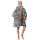 Black Man Africa KId Wearable Blanket Hoodie Naturally King