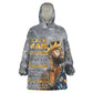 Black Man Africa KId Wearable Blanket Hoodie Naturally King