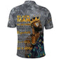 Black Man Africa Polo Shirt Naturally King