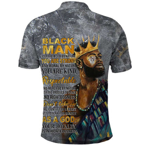 Black Man Africa Polo Shirt Naturally King