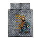Black Man Africa Quilt Bed Set Naturally King