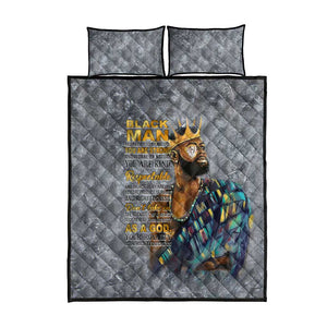 Black Man Africa Quilt Bed Set Naturally King
