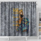 Black Man Africa Shower Curtain Naturally King
