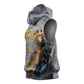 Black Man Africa Sleeveless Hoodie Naturally King - African Pride