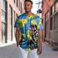 African Art Viva Underground Psychedelic Vintage Style Baseball Jersey