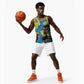 African Art Viva Underground Psychedelic Vintage Style Basketball Jersey - African Pride
