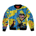 African Art Viva Underground Psychedelic Vintage Style Bomber Jacket