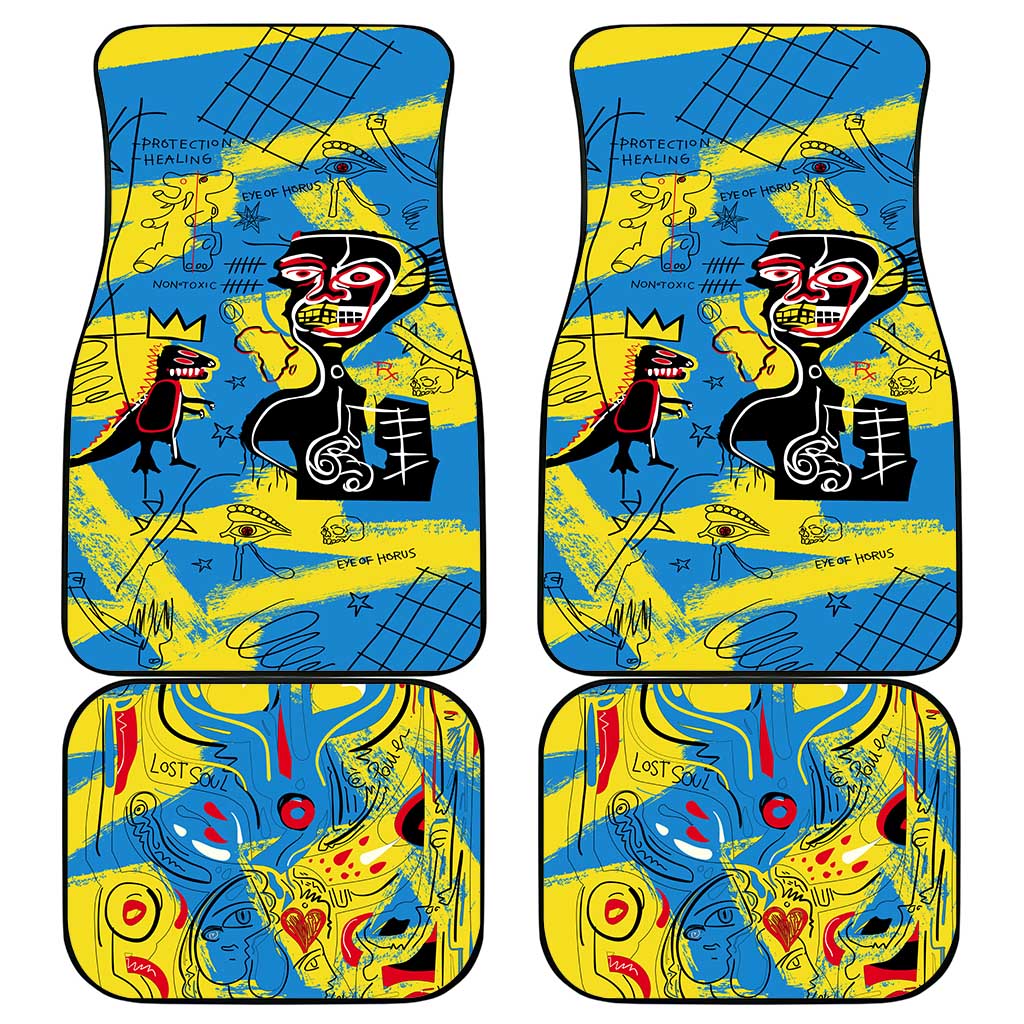 African Art Viva Underground Psychedelic Vintage Style Car Mats