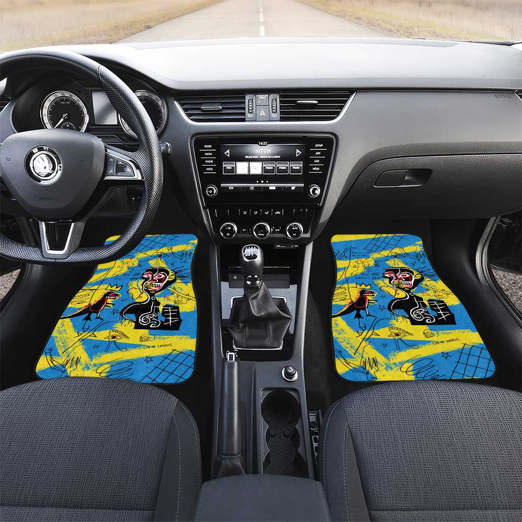 African Art Viva Underground Psychedelic Vintage Style Car Mats