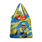African Art Viva Underground Psychedelic Vintage Style Grocery Bag