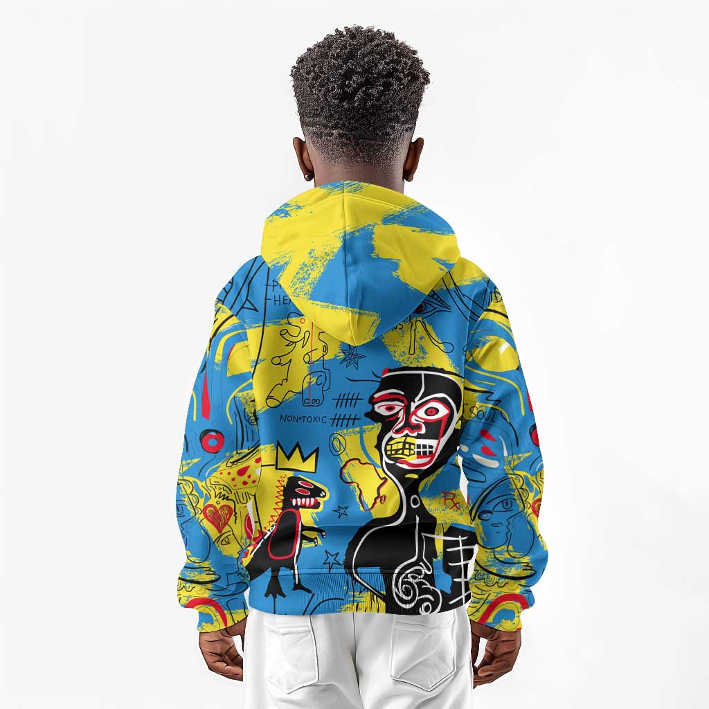 African Art Viva Underground Psychedelic Vintage Style Kid Hoodie