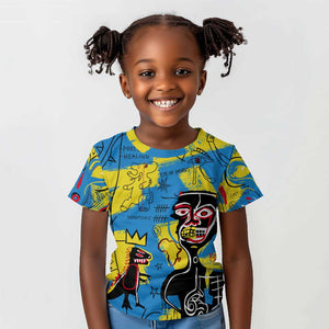 African Art Viva Underground Psychedelic Vintage Style Kid T shirt
