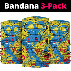 African Art Viva Underground Psychedelic Vintage Style Neck Gaiter - African Pride