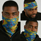 African Art Viva Underground Psychedelic Vintage Style Neck Gaiter - African Pride
