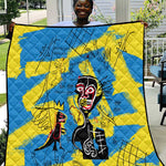 African Art Viva Underground Psychedelic Vintage Style Quilt