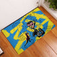 African Art Viva Underground Psychedelic Vintage Style Rubber Doormat
