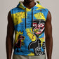 African Art Viva Underground Psychedelic Vintage Style Sleeveless Hoodie - African Pride