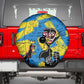 African Art Viva Underground Psychedelic Vintage Style Spare Tire Cover