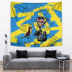 African Art Viva Underground Psychedelic Vintage Style Tapestry