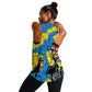 African Art Viva Underground Psychedelic Vintage Style Women Racerback Tank