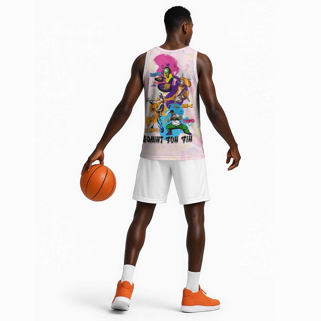 4 Elements Of Hip Hop Basketball Jersey - African Pride