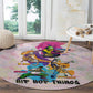 4 Elements Of Hip Hop Round Carpet