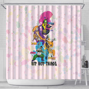 4 Elements Of Hip Hop Shower Curtain
