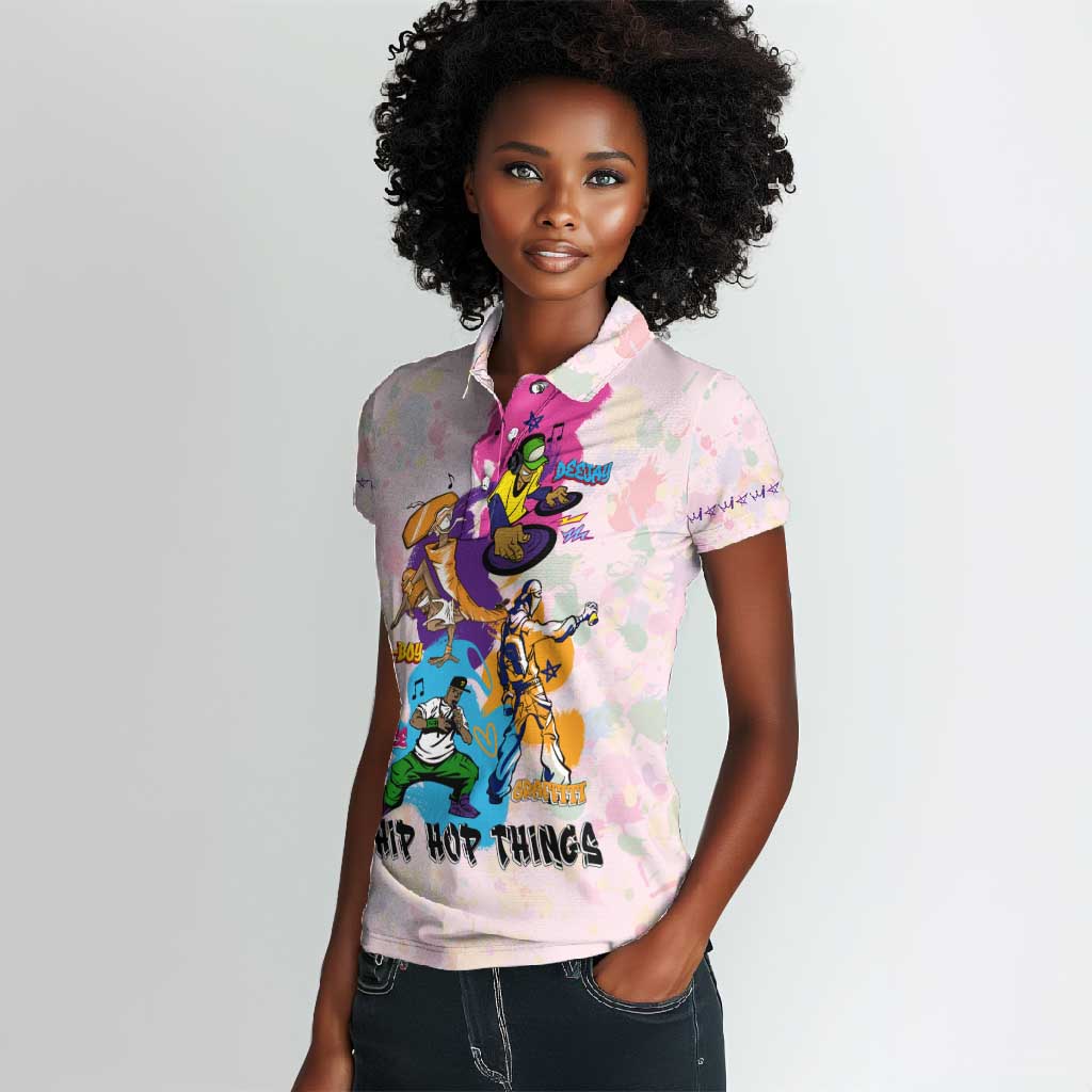 4 Elements Of Hip Hop Women Polo Shirt