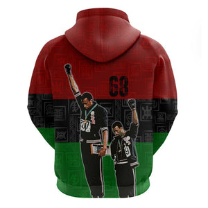 Mexico City 1968 African American Hoodie Black Power Salute