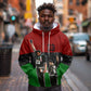 Mexico City 1968 African American Hoodie Black Power Salute