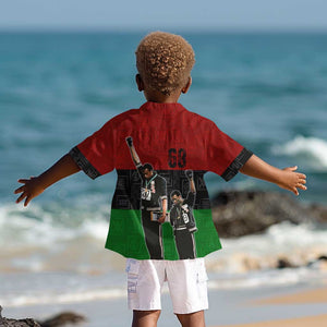 Mexico City 1968 African American Kid Hawaiian Shirt Black Power Salute