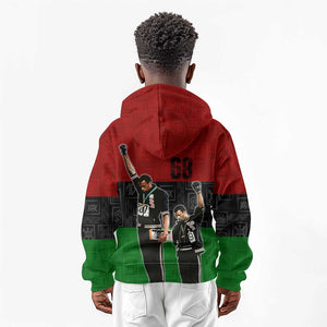 Mexico City 1968 African American Kid Hoodie Black Power Salute