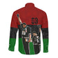 Mexico City 1968 African American Long Sleeve Button Shirt Black Power Salute
