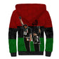 Mexico City 1968 African American Sherpa Hoodie Black Power Salute