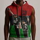 Mexico City 1968 African American Sleeveless Hoodie Black Power Salute - African Pride