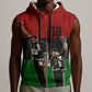 Mexico City 1968 African American Sleeveless Zip Hoodie Black Power Salute - African Pride