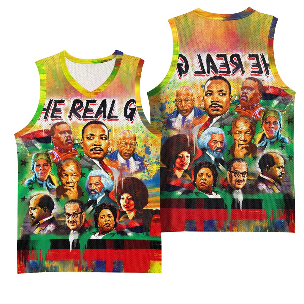 The Real G's Basketball Jersey Civil Rights Leaders - African Pride