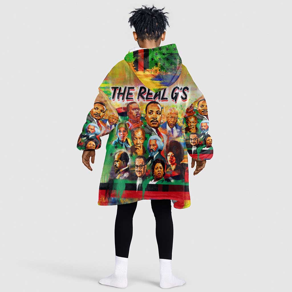 The Real G's KId Wearable Blanket Hoodie Civil Rights Leaders