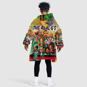 The Real G's KId Wearable Blanket Hoodie Civil Rights Leaders