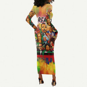 The Real G's Long Sleeve Bodycon Dress Civil Rights Leaders DT02