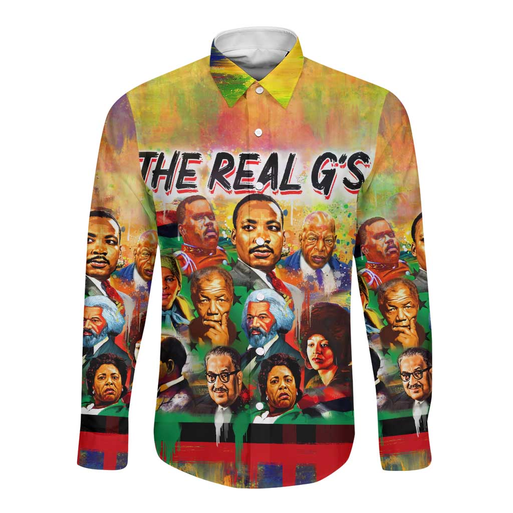 The Real G's Long Sleeve Button Shirt Civil Rights Leaders